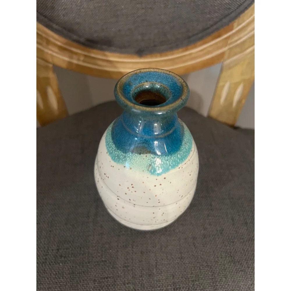 Indian Mountain Pottery Bud Vase 5 1/2